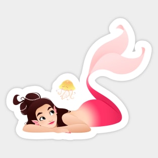 Cute mermaid Sticker